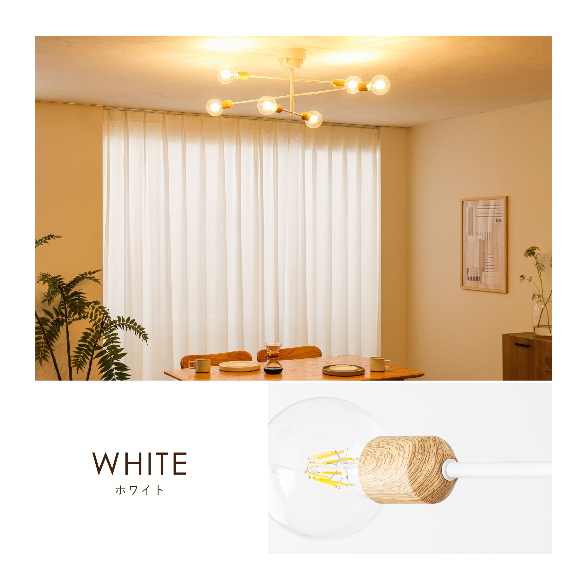 あす着] シーリングライト LED 6灯 オプション電球 シーリング