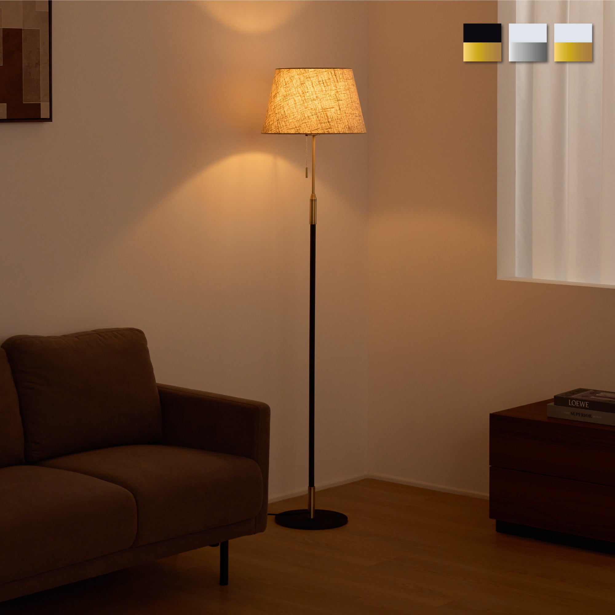 あす着]間接照明 フロアスタンド スタンドライト リモコン付き