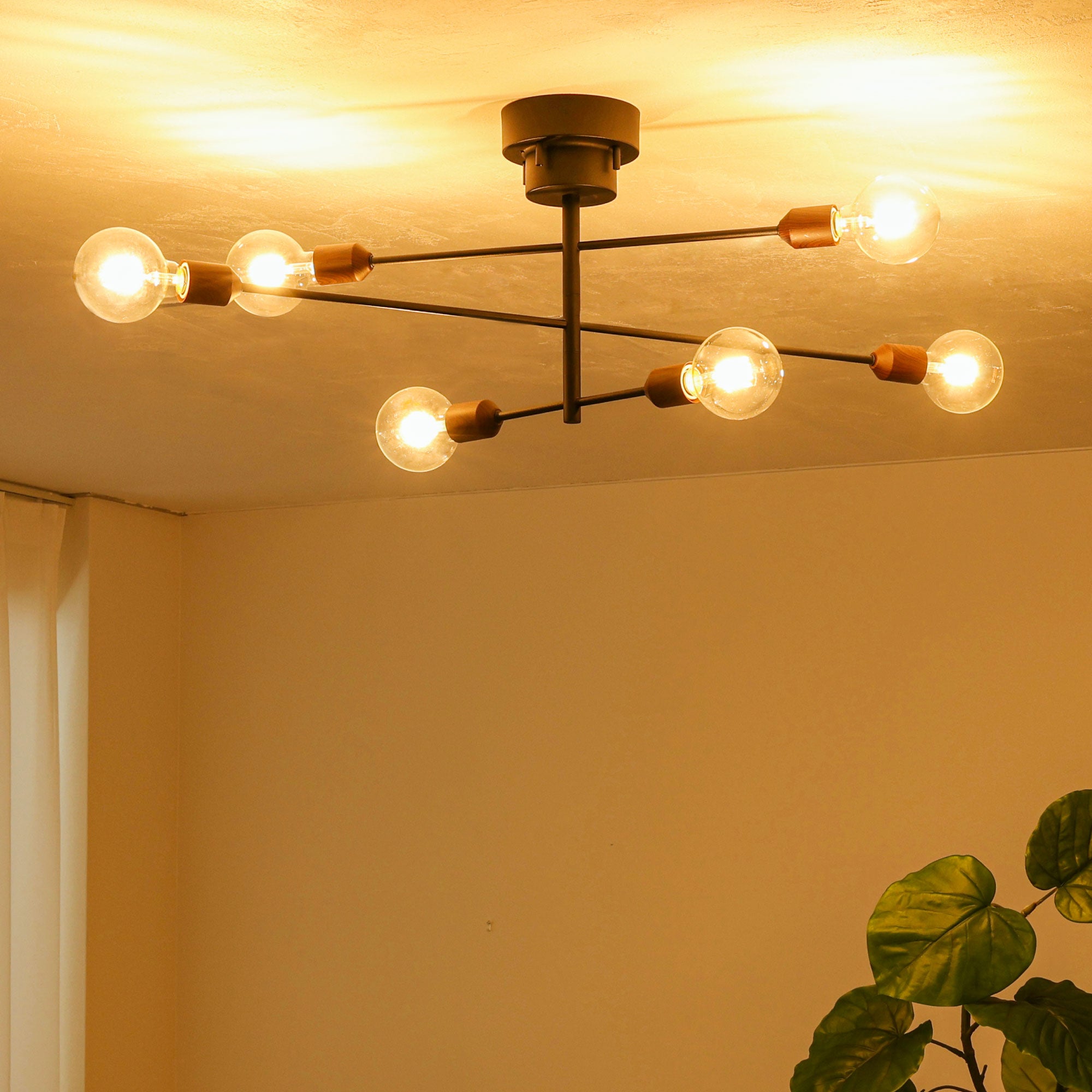 あす着] シーリングライト LED 6灯 オプション電球 シーリング