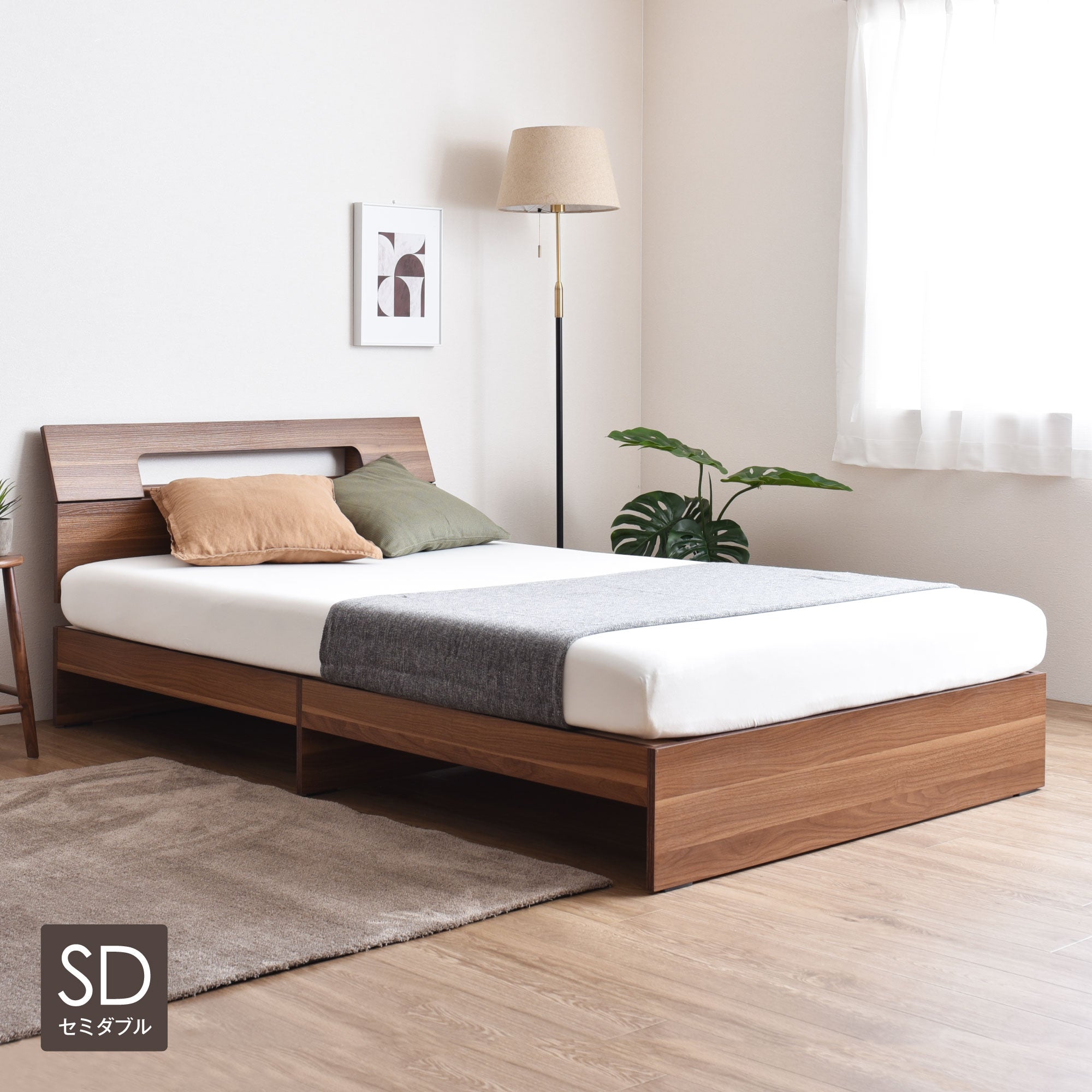 あす着] S/SD/D シングル セミダブル ダブル すのこベッド ヘッド