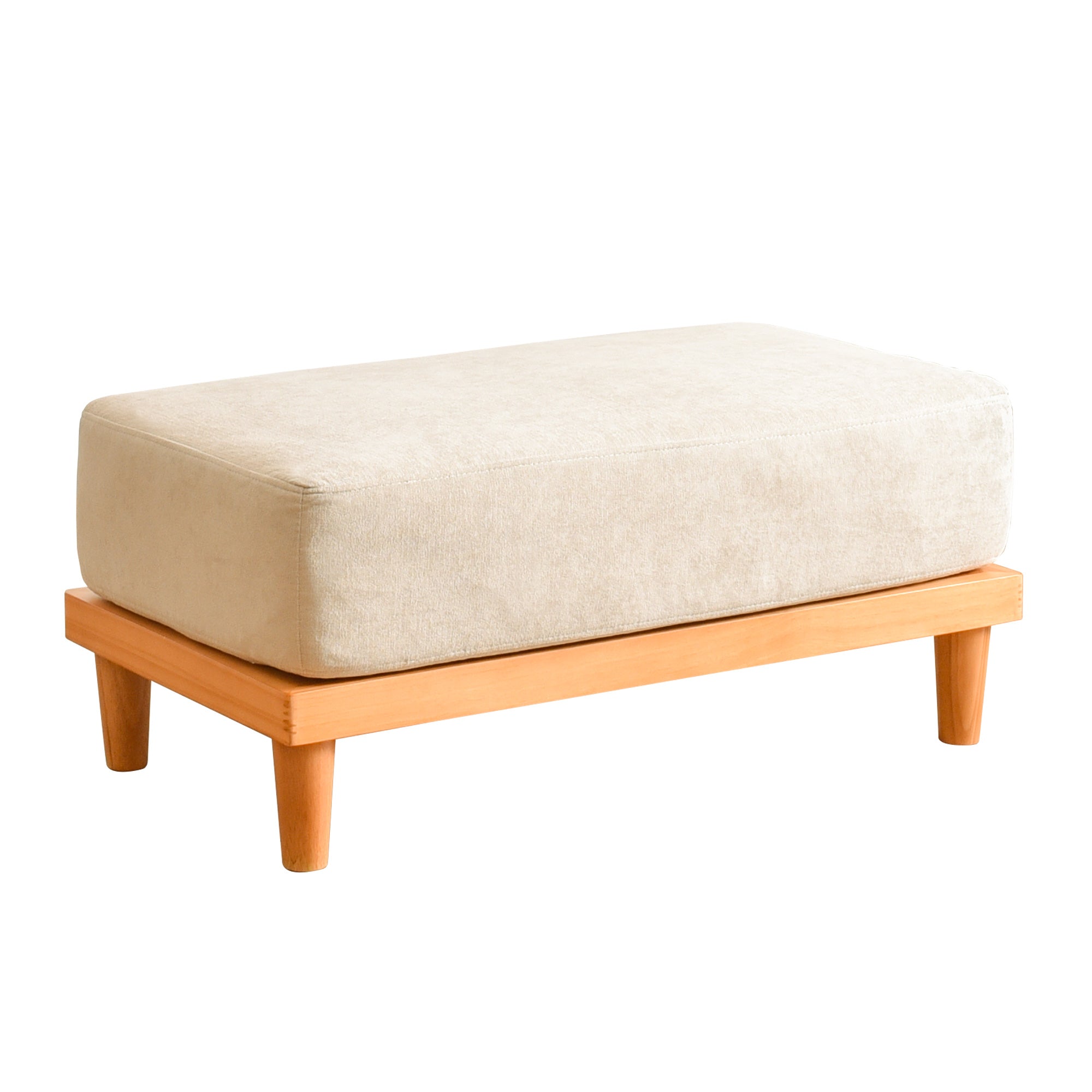 あす着] 幅86cm オットマン チェア ソファ ソファー 天然木 足置き 脚