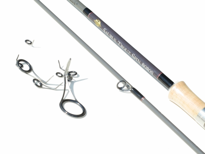 ロッド修理・改造 ルアーロッド｜ザウルス・トラウトスピン Kガイドに