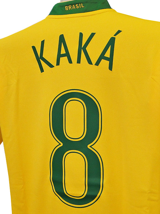 限定再入荷***(ナイキ) NIKE/06/08ブラジル代表/ホーム/半袖/カカ