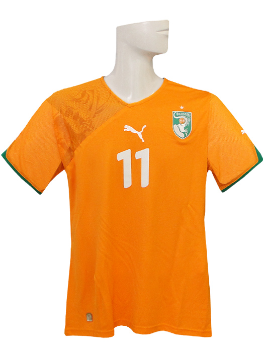 プーマ) PUMA/10/11コートジボワール代表/ホーム/半袖/ドログバ/736014