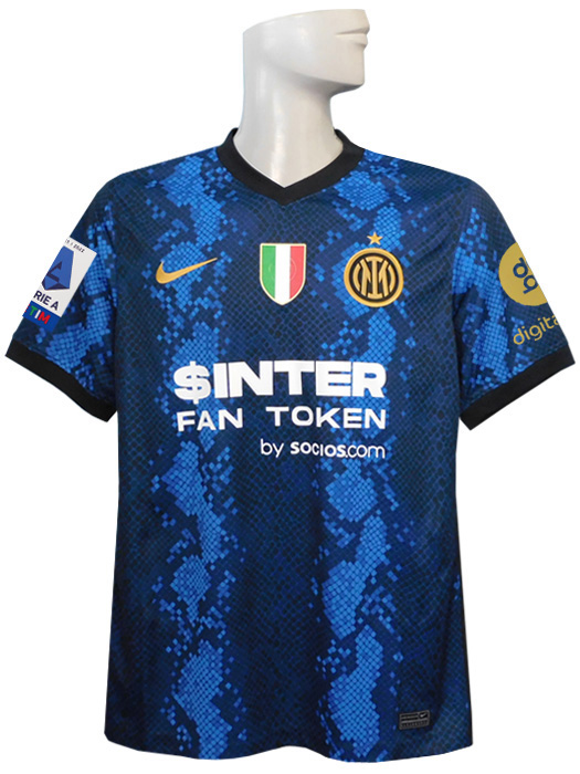 ナイキ) NIKE/21/22インテル/ホーム/半袖/ルカク/フルマーキング