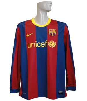 ナイキ/10/11バルセロナ/ホーム/長袖/ダビド・ビジャ サッカーショップ