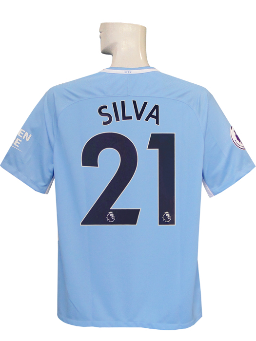 ナイキ) NIKE/17/18マンチェスターシティ/ホーム/半袖/ダビド・シルバ
