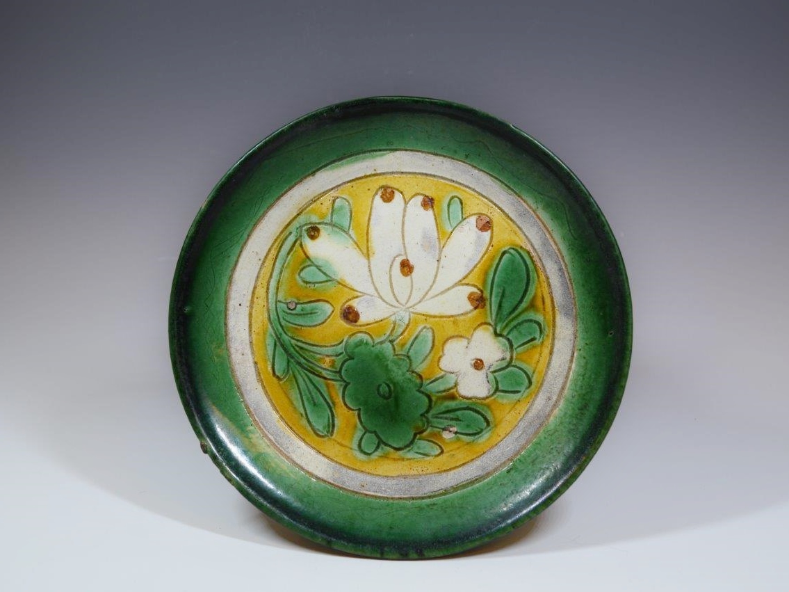 大熊美術 - 宋三彩花文盤 | 古美術品専門サイト fufufufu.com