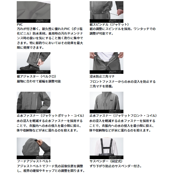 ≪'24年4月新商品！≫ ダイワ PVCオーシャンレインスーツ DR-9024
