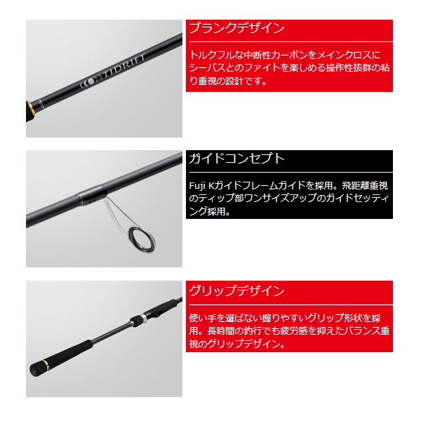 ≪'25年3月新商品！≫ メジャークラフト タイドリフト 1G 4ピース