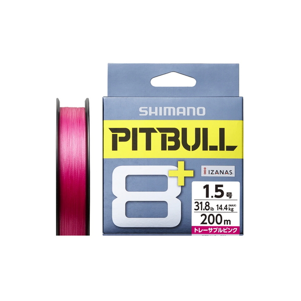 シマノ ピットブル 8+ LD-M61T 200m 1.5号 トレーサブルピンク