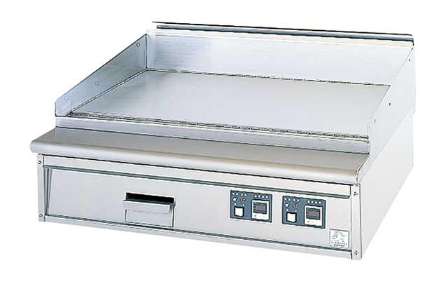 グリドル・鉄板焼きグリル（ガス・電気）｜19㎜厚の鋼板で保温性に優れ
