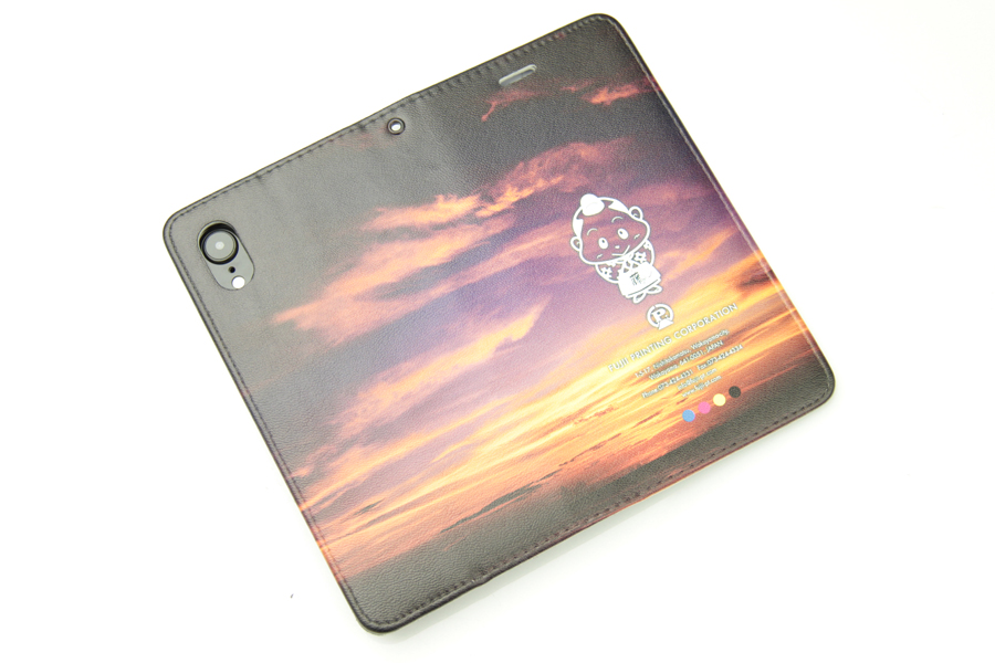 手帳型iPhoneケース印刷(iPhoneXR用・フラップ無・内面白・両面印刷