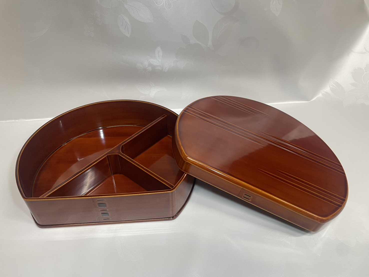 飛騨高山 春慶塗】 半月弁当箱 商品詳細｜飛騨春慶塗本舗 福壽漆器店