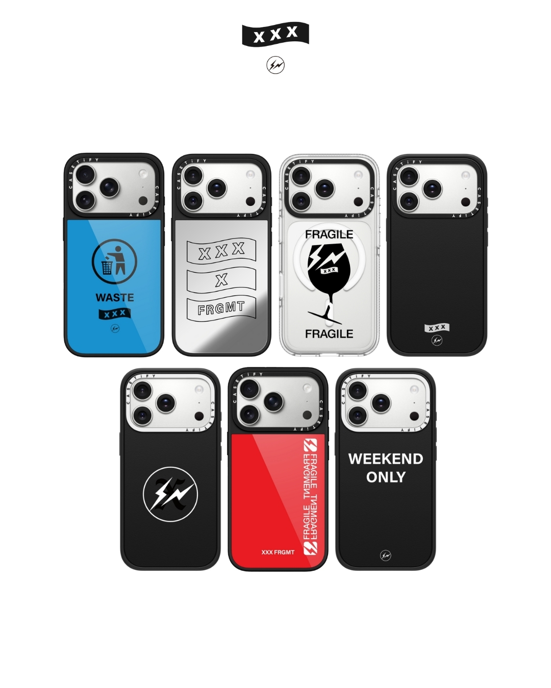 GOD SELECTION XXX x FRAGMENT x CASETiFY トリプルネームコラボが12