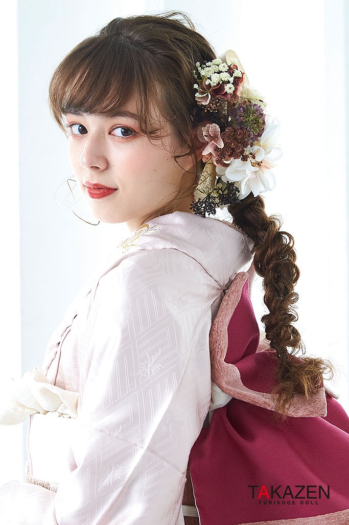 くすみカラー古典 ピンク/淡色 小さい柄/グラデーション 淡い色 可愛い