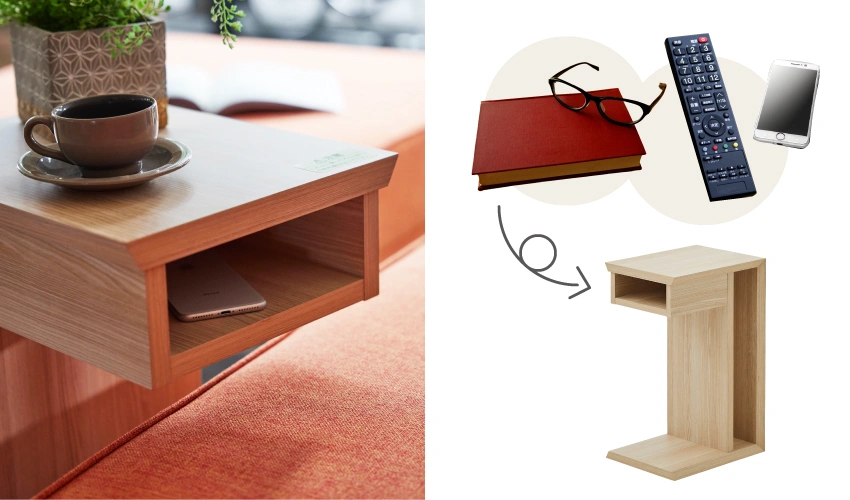 フランスベッドショッププラス限定商品】Kitta キッタ サイドテーブル