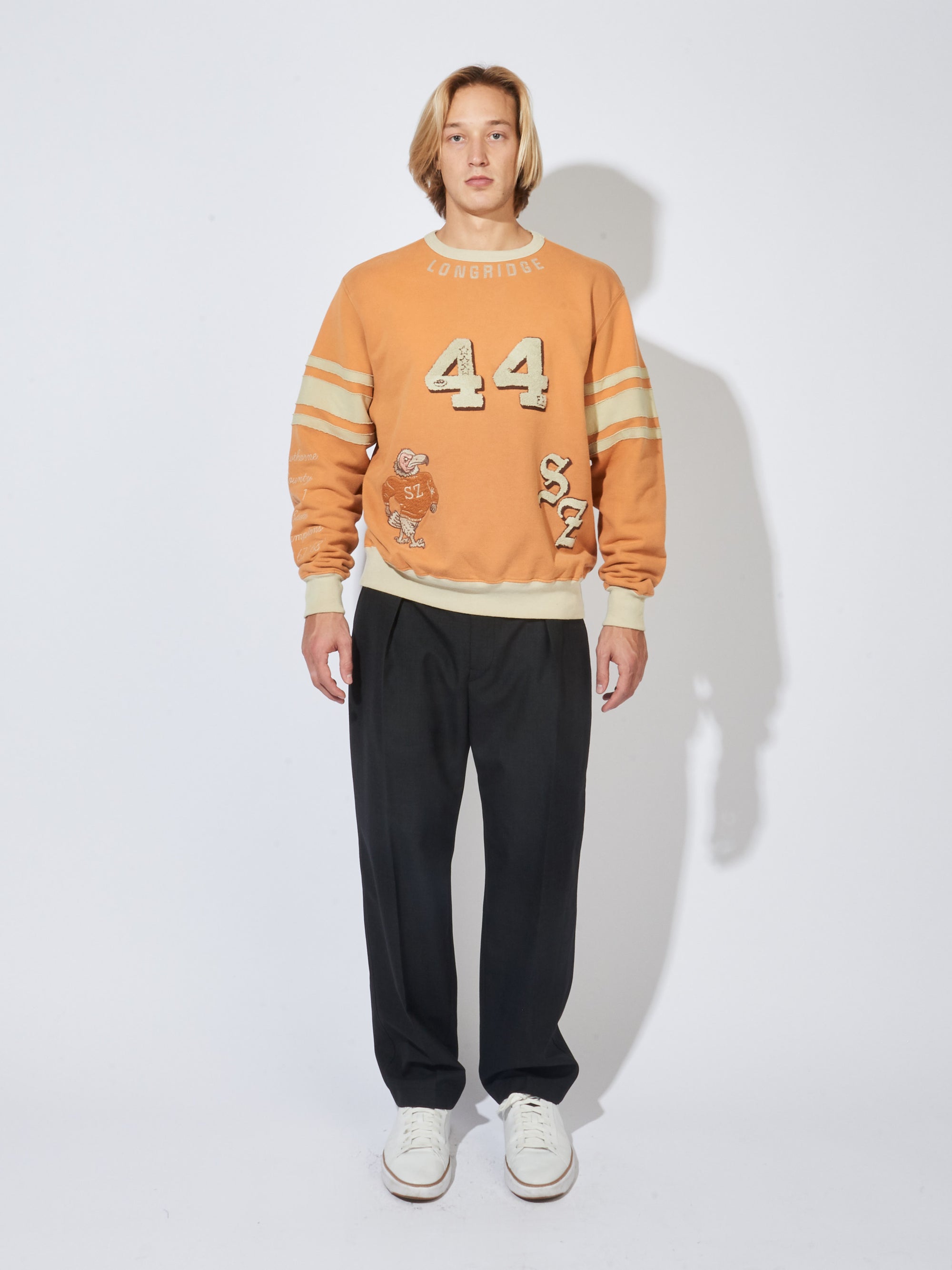 Samuel Zelig - Vintage Orange Varsity Crewneck – Frances May