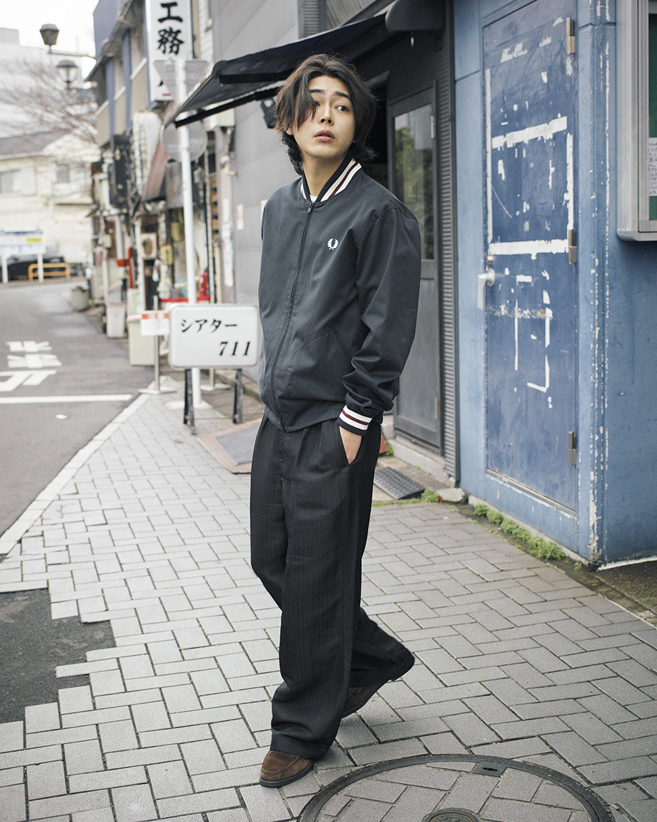 Twill Tennis Bomber Jacket(S 608：NAVY): | FRED PERRY JAPAN