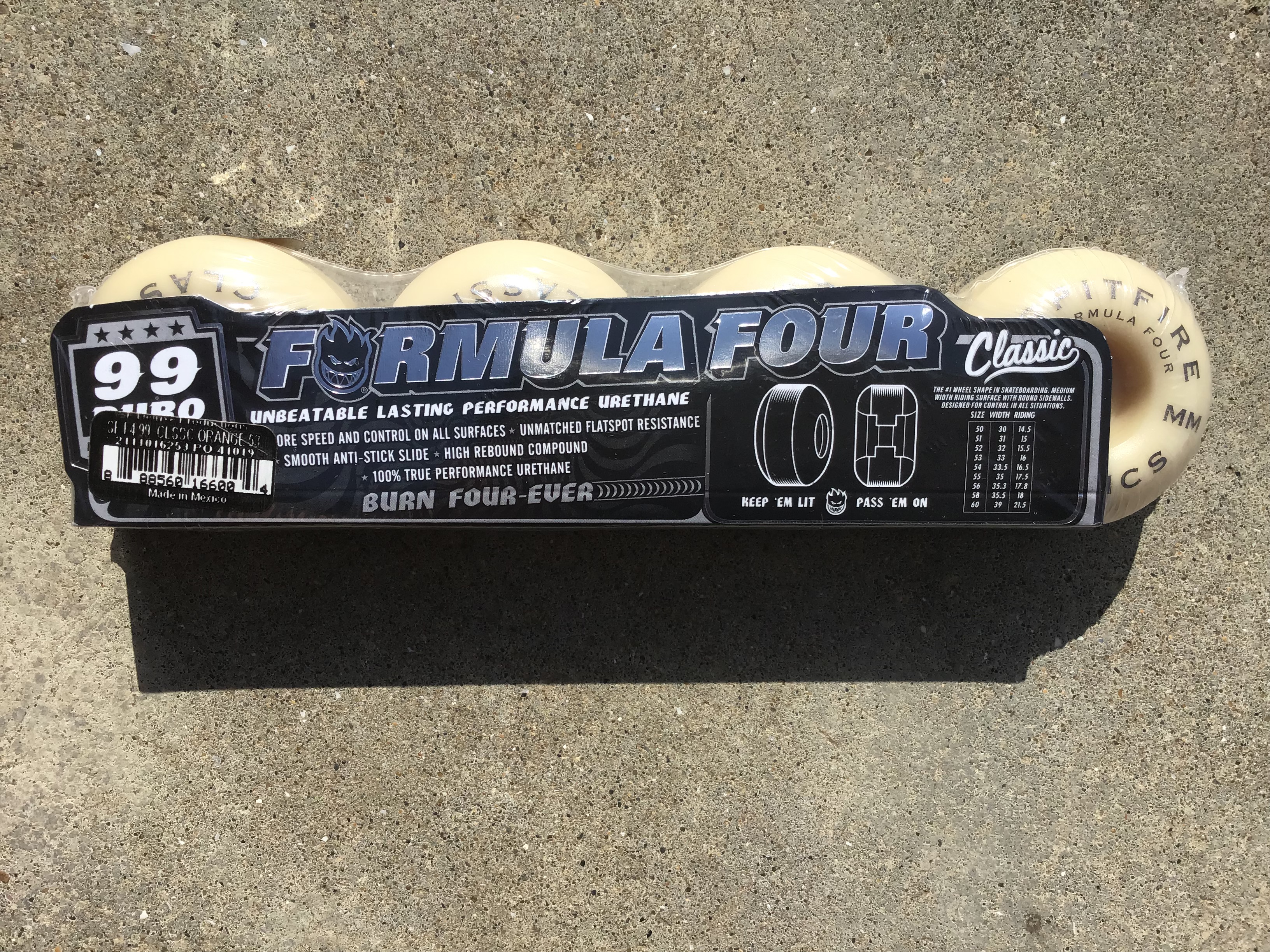 SPITFIRE FORMULA FOUR CLASSIC 99DURO 53MM ORANGE スピットファイア