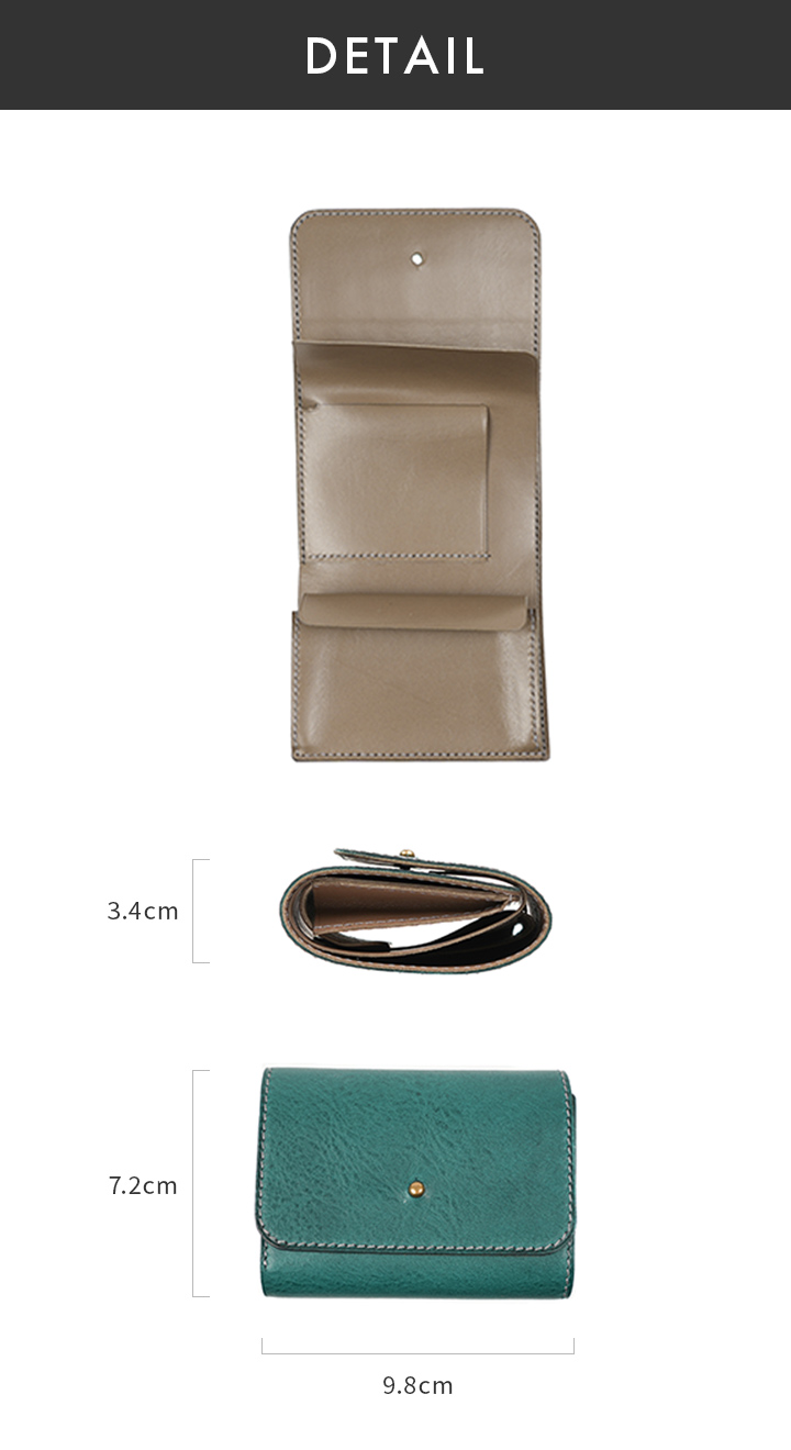 アジナ 三つ折り財布 コンパクトウォレット2 cw_02 ajina | フリー