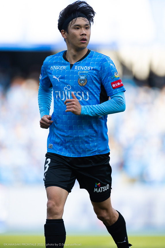 DF13/山根 視来選手 | 選手・スタッフプロフィール2022 : KAWASAKI