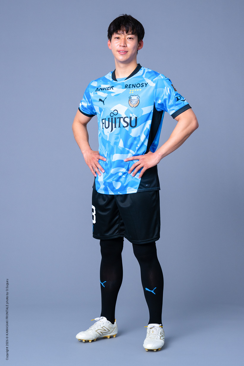 DF13/三浦 颯太選手 | 選手・スタッフプロフィール2026 : KAWASAKI