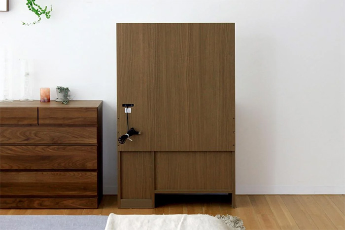 高野木工 レッチェ80 ドレッサー（椅子付き）ウォルナット【開梱設置