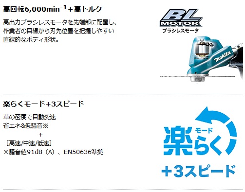 マキタ 充電式草刈機 MUR191LDZ ［ループハンドル/分割棹］18V対応