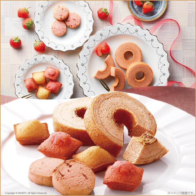 香典返し2点セット48S-05（今治白なみ 木箱入りタオル＆あまおう