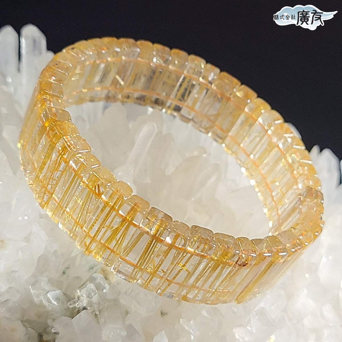 AAA級 ゴールドルチルクォーツバングル ブレスレット 現物販売【高級