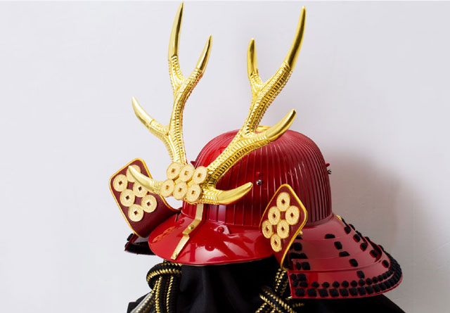 五月人形・人気虎志郎着用兜 戦国武将 真田幸村公兜飾りNo8171