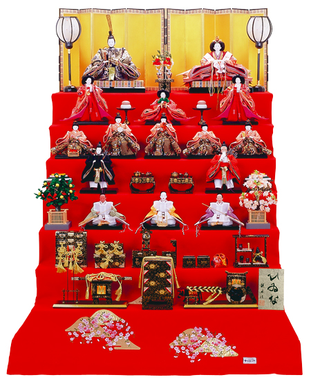 七段飾り 京七番親王七寸十三人揃 No7021 | 雛人形、おひなさま