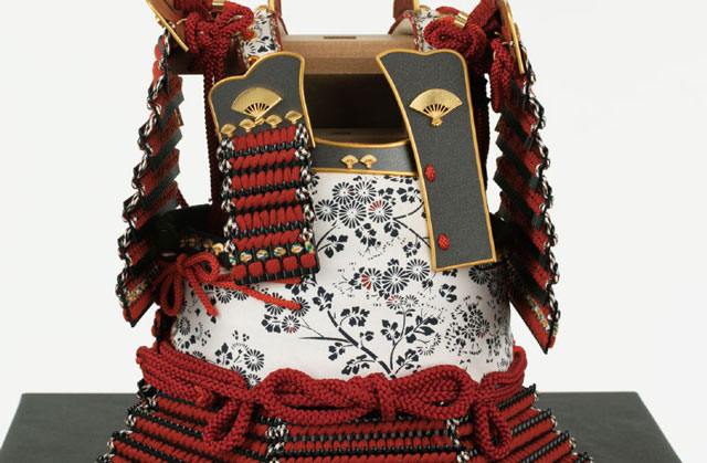 五月人形・国宝模写 大山祇神社 源義経公赤糸威之大鎧飾りNo321-H