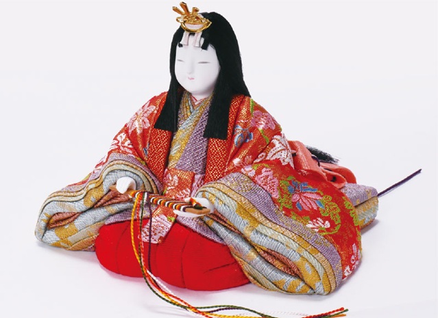 木目込人形 真多呂作 親王飾り 正絹 寿光雛 No2787◎ | 雛人形