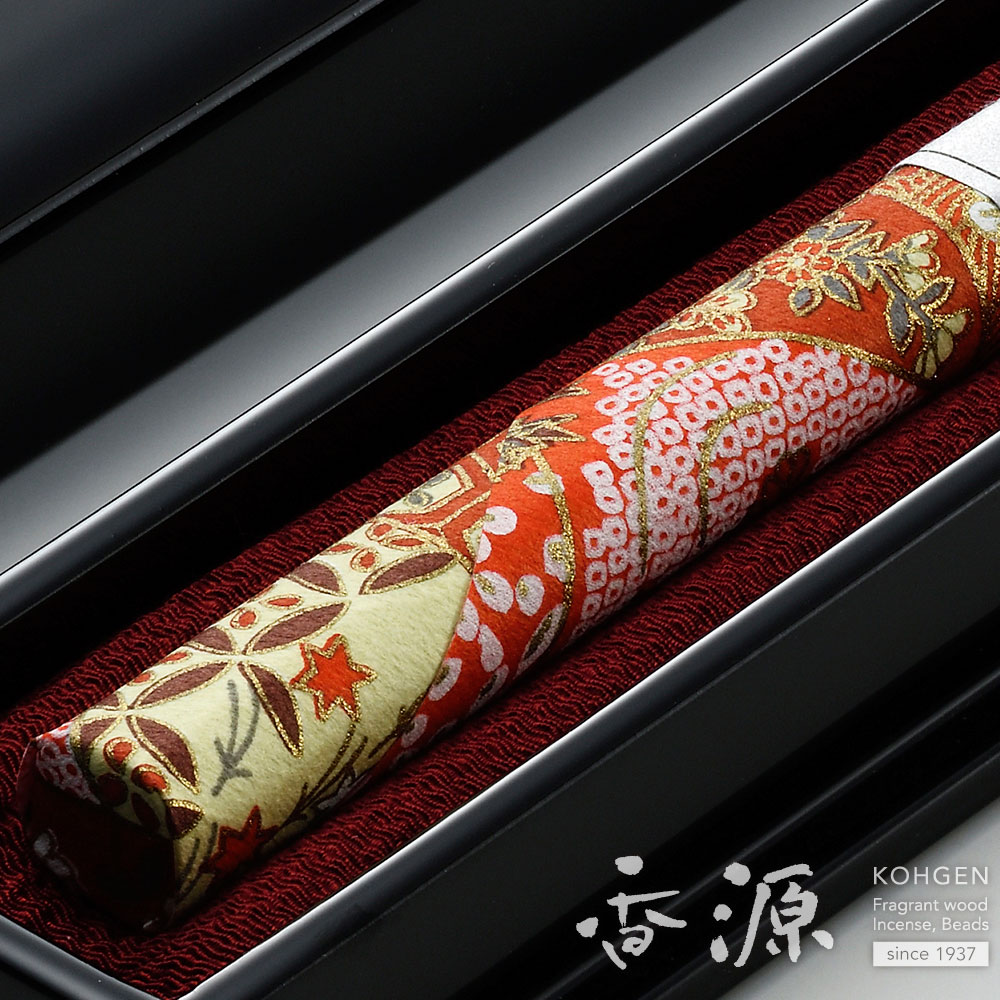 日本香堂 高級 線香 贈答用 ギフト 伽羅荷葉（かよう） 長寸1把入 塗箱