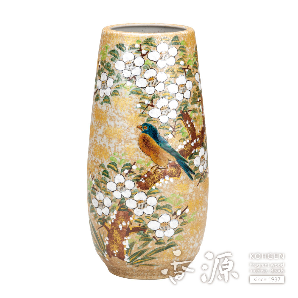 九谷焼 8.5号寸胴花瓶 花鳥の通販 - お香専門店香源