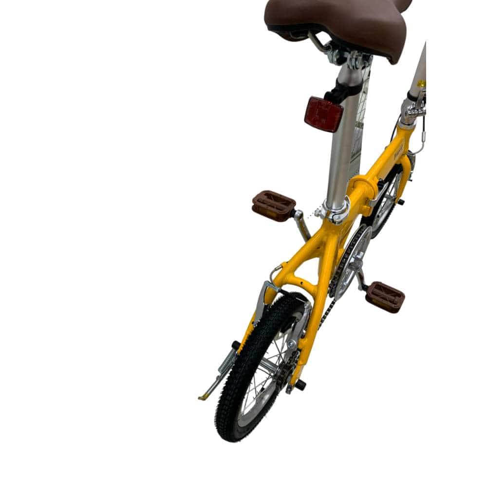 SOUTHERNPORT 14型アルミ折りたたみ自転車 イエロー(イエロー): カー