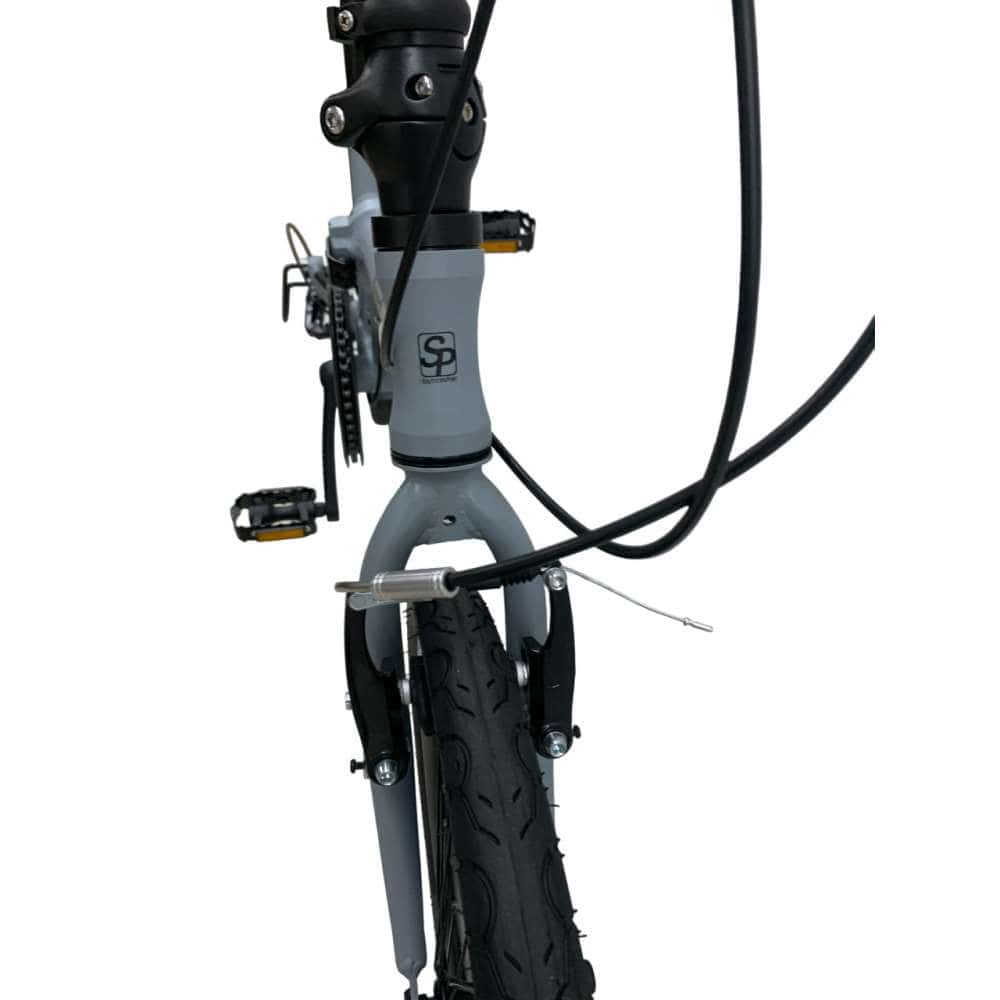 SOUTHERNPORT 20型アルミ折りたたみ自転車 外装7段 グレー: カー