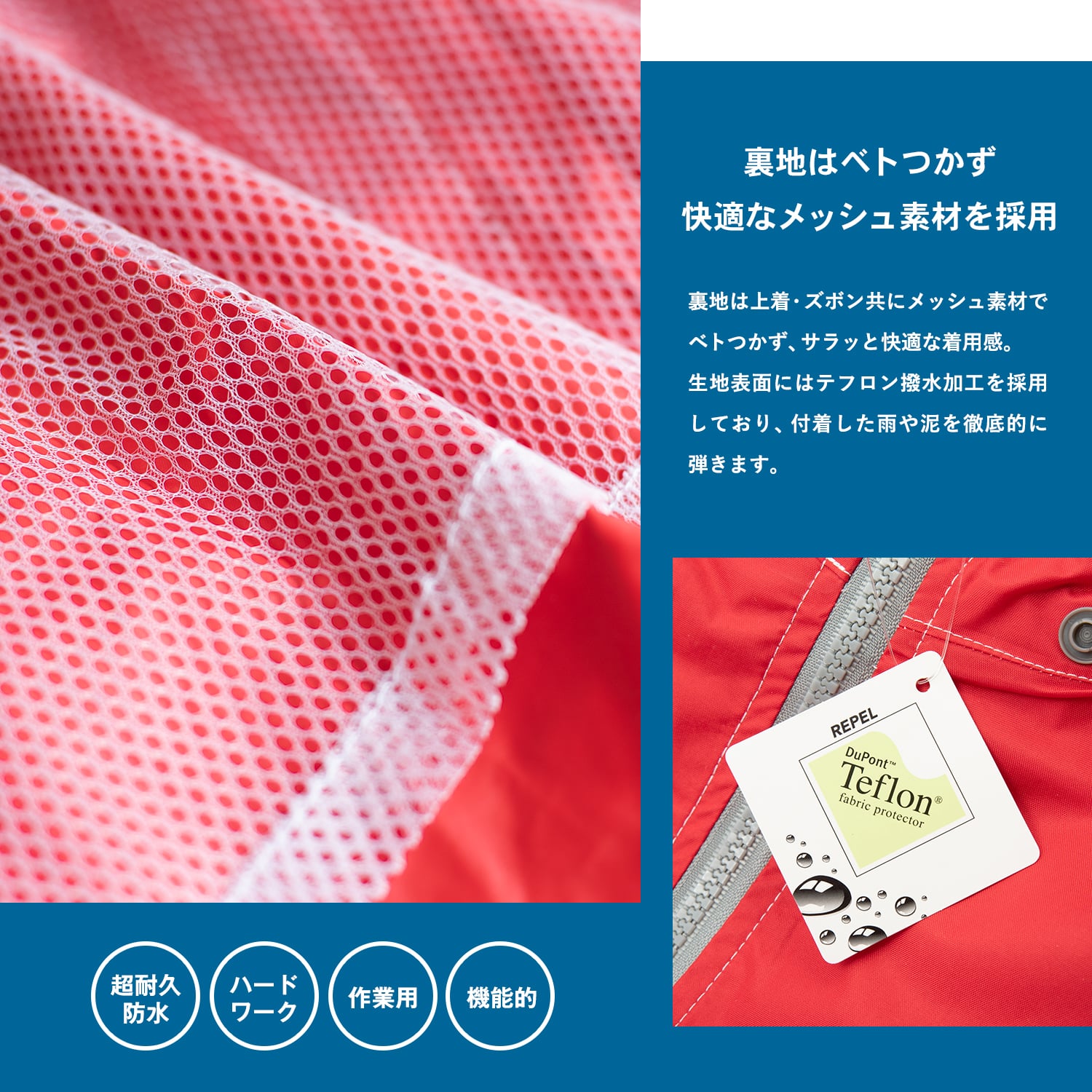 超撥水レインスーツ フォーミュラレッド S KN－007(フォーミュラ