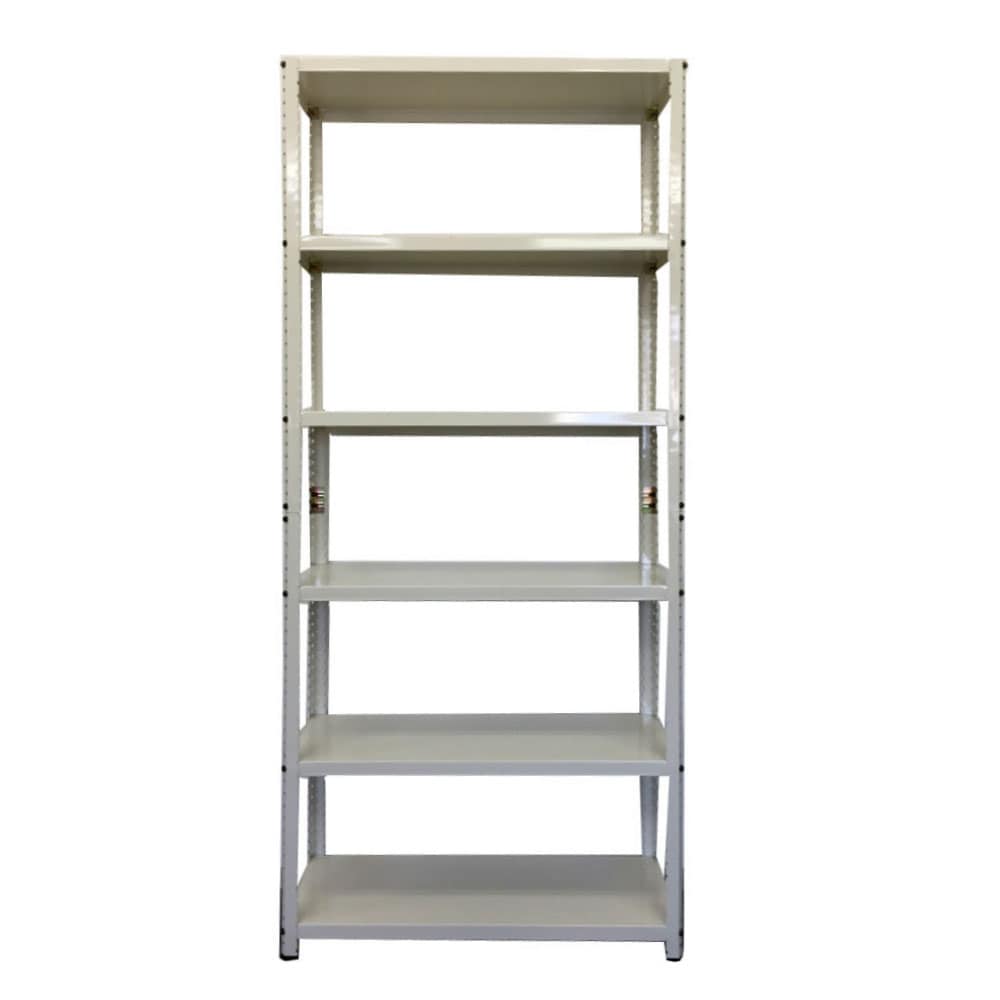 セパレートスチールラック6段 SR II 82718－6 白 (約）幅81X