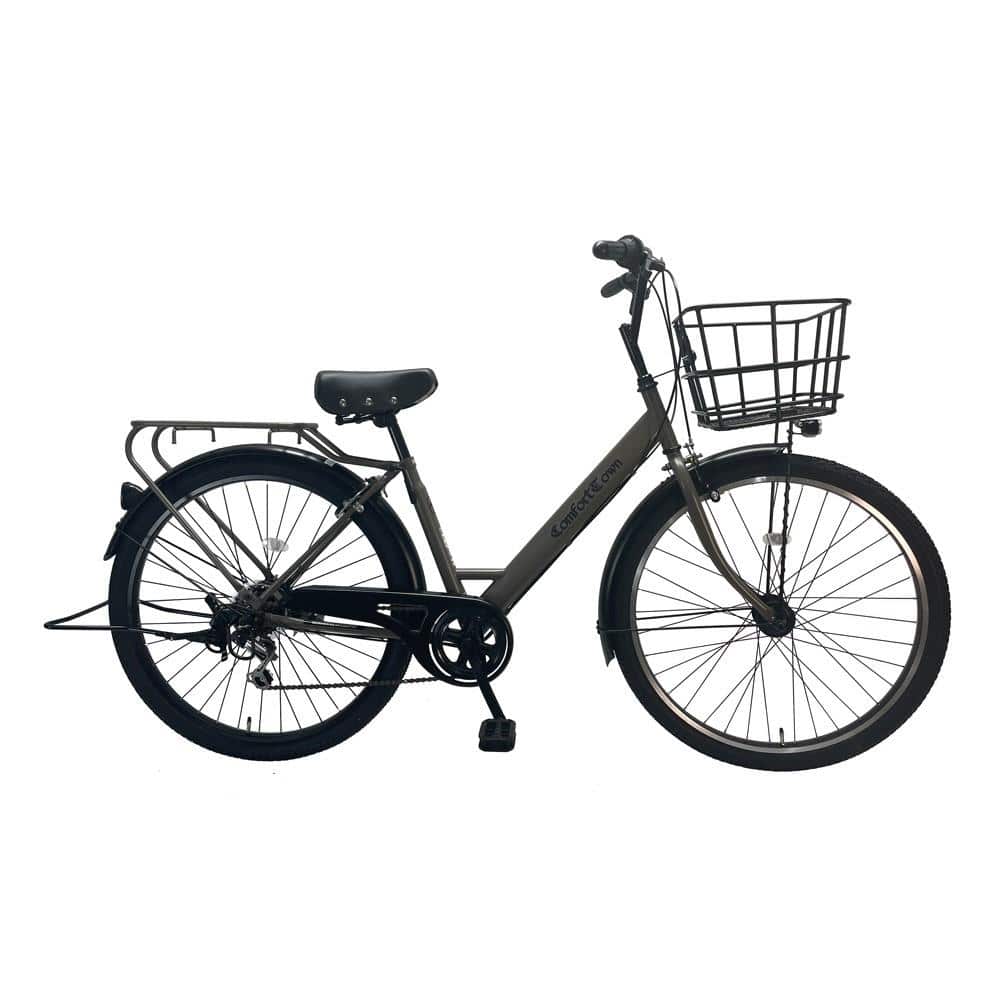 27．5型軽快車 外装6段 オートライト マットGY(マットグレー