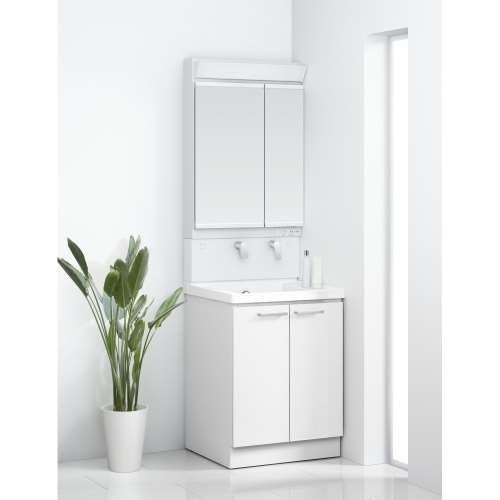 TOTO 洗面化粧台 KZ 間口60cm 2面鏡2枚扉(パナシェホワイト): 住宅設備