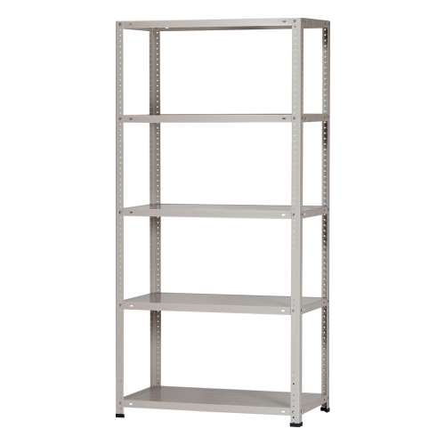 スチールラック5段 約幅875X奥行450X高さ1800mm ベージュ