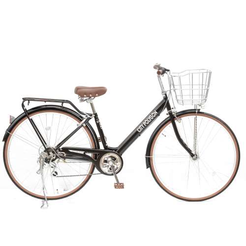 27インチ軽快車（SG仕様） 外装6段 オートライト(マットブラック