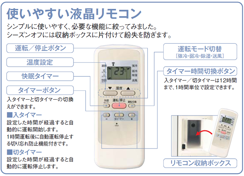 ルームエアコン KAW-1961/W｜窓用エアコン｜シーズン 季節家電