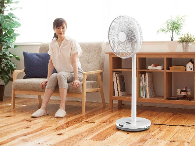 リビング扇風機 KLF-3591/W｜タワーファン／サーキュレーター