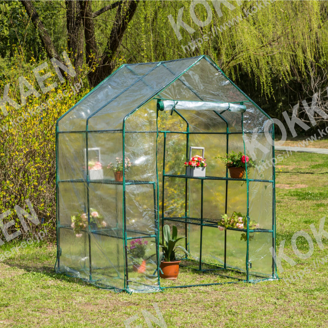 国華園オンラインショップ / 大型ビニール温室143×143 (ビニール温室