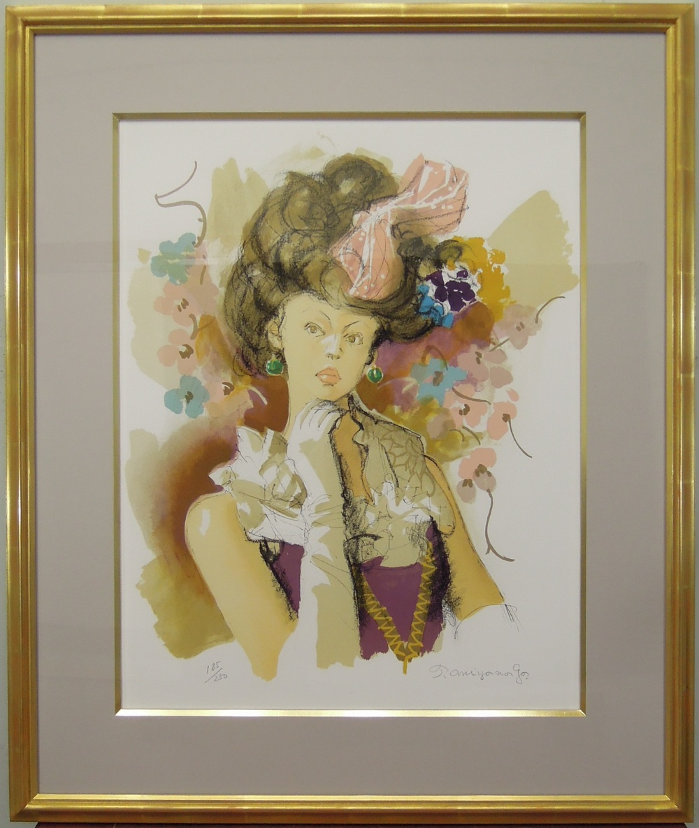 宮永岳彦 『宴・黎』リトグラフ [古美術こもれび] 骨董,掛軸,絵画の