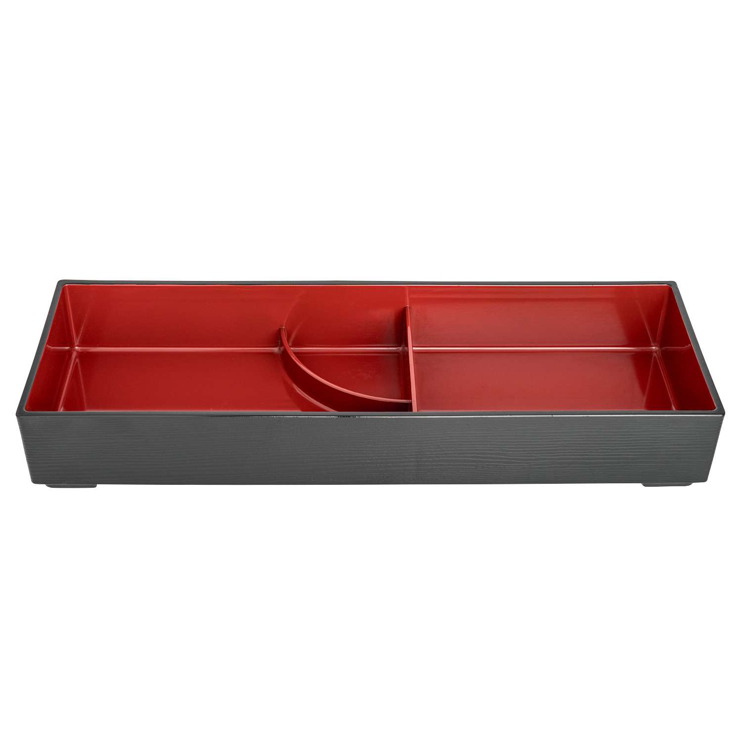 Black and Red Square Bento Box 9.5